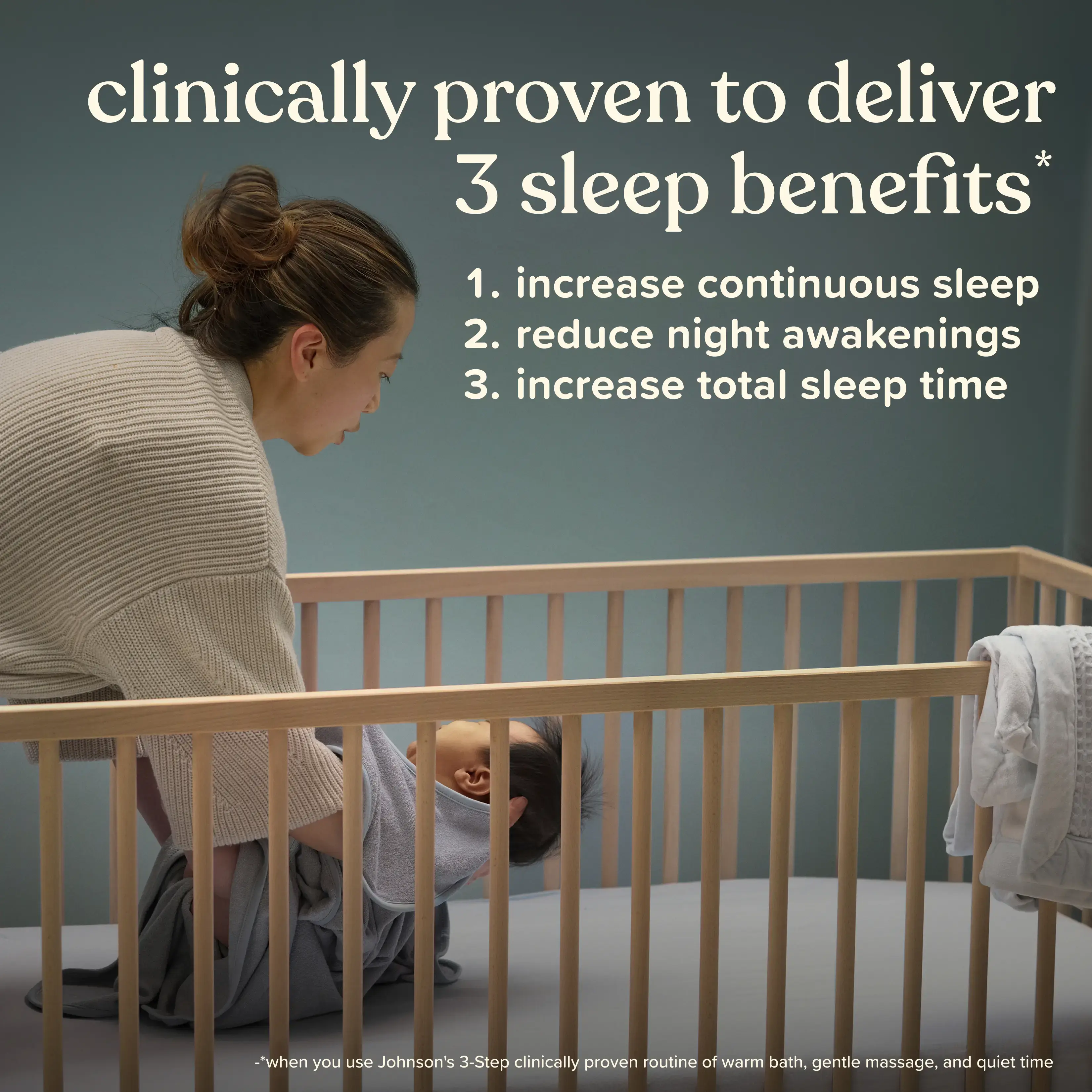 Clinically proven to deliver 3 sleep benefits