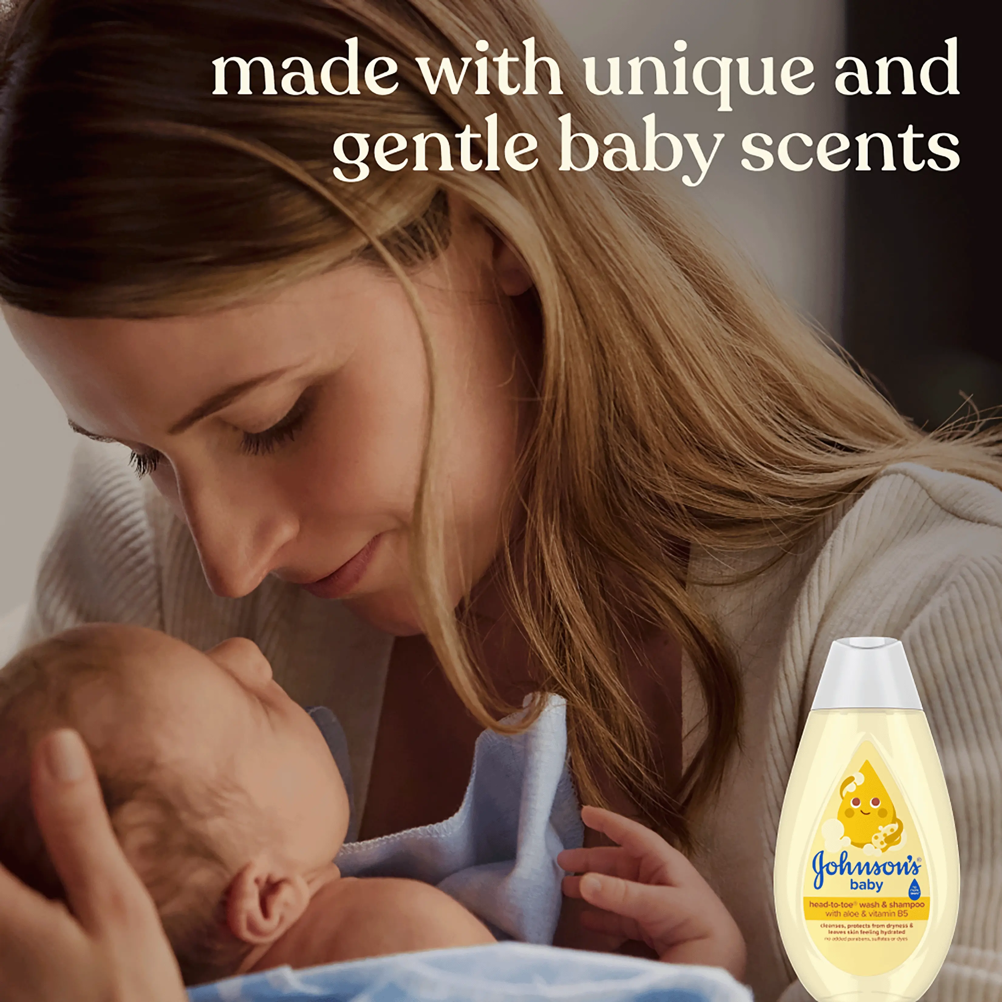 Head to toe wash & shampoo, Made with unique and gentle baby scents