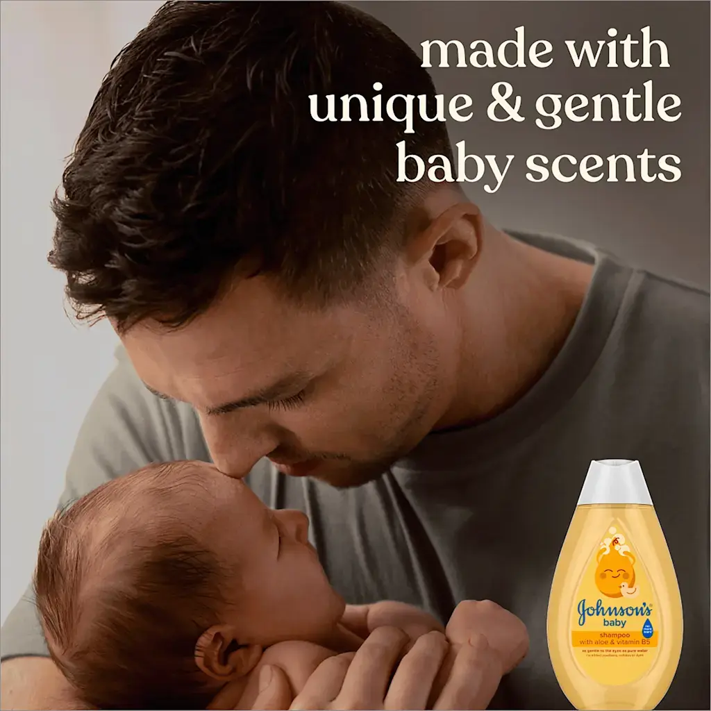 Johnson's Baby Shampoo, made with unique & gentle baby scents