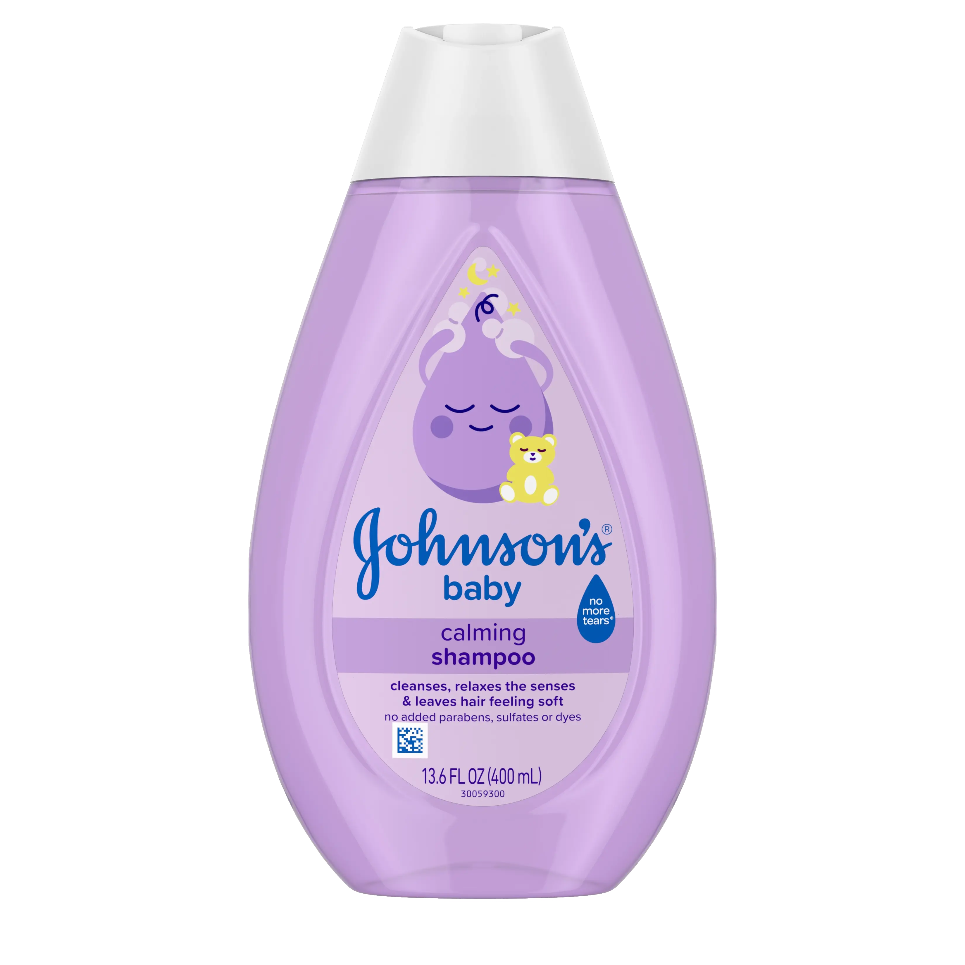 Front Pack shot of Johnson's® Calming Shampoo 13.6FL OZ 400ML