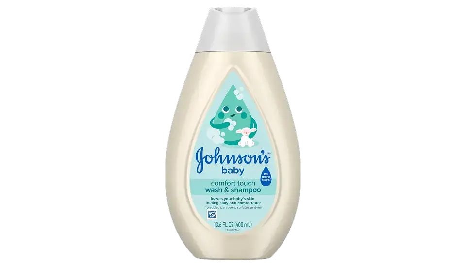 Johnson’s® Our Scents & Fragrance featuring Comfort Touch Newborn Wash & Shampoo Bottle Image