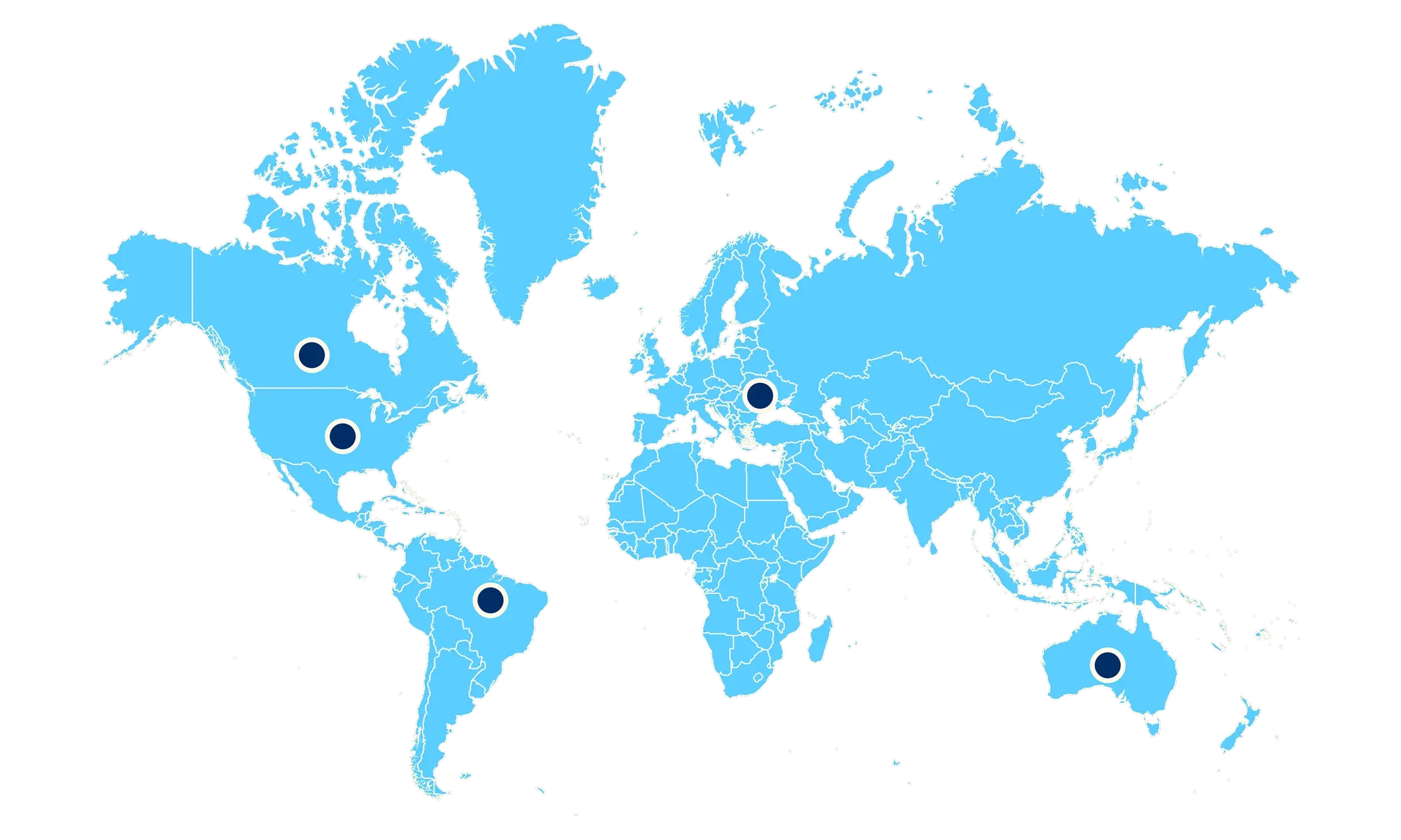 World Map, Johnson’s® Baby a brand compliant with regulatory agencies around the world