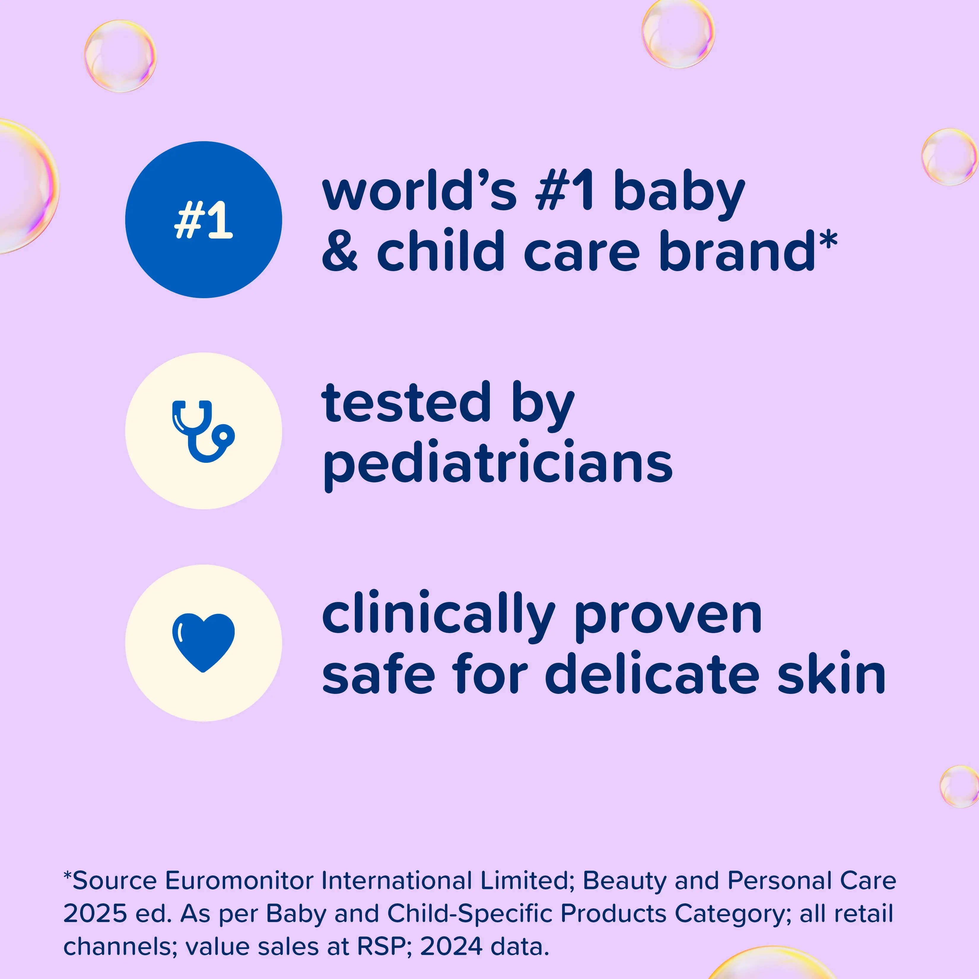 Johnson's® worlds #1 baby & child care brand tested and proven