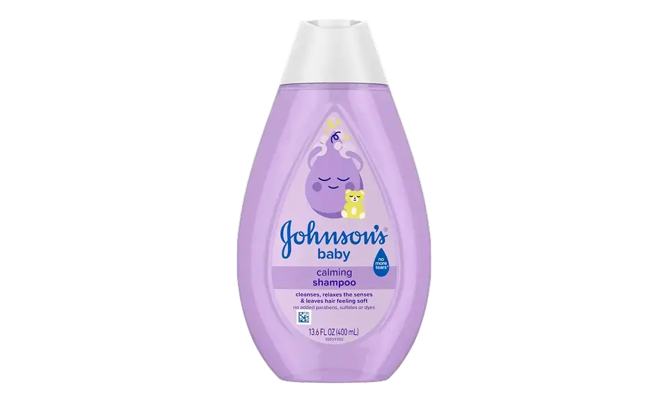 Johnson’s® Our Scents & Fragrance featuring Calming Baby Shampoo Bottle Image
