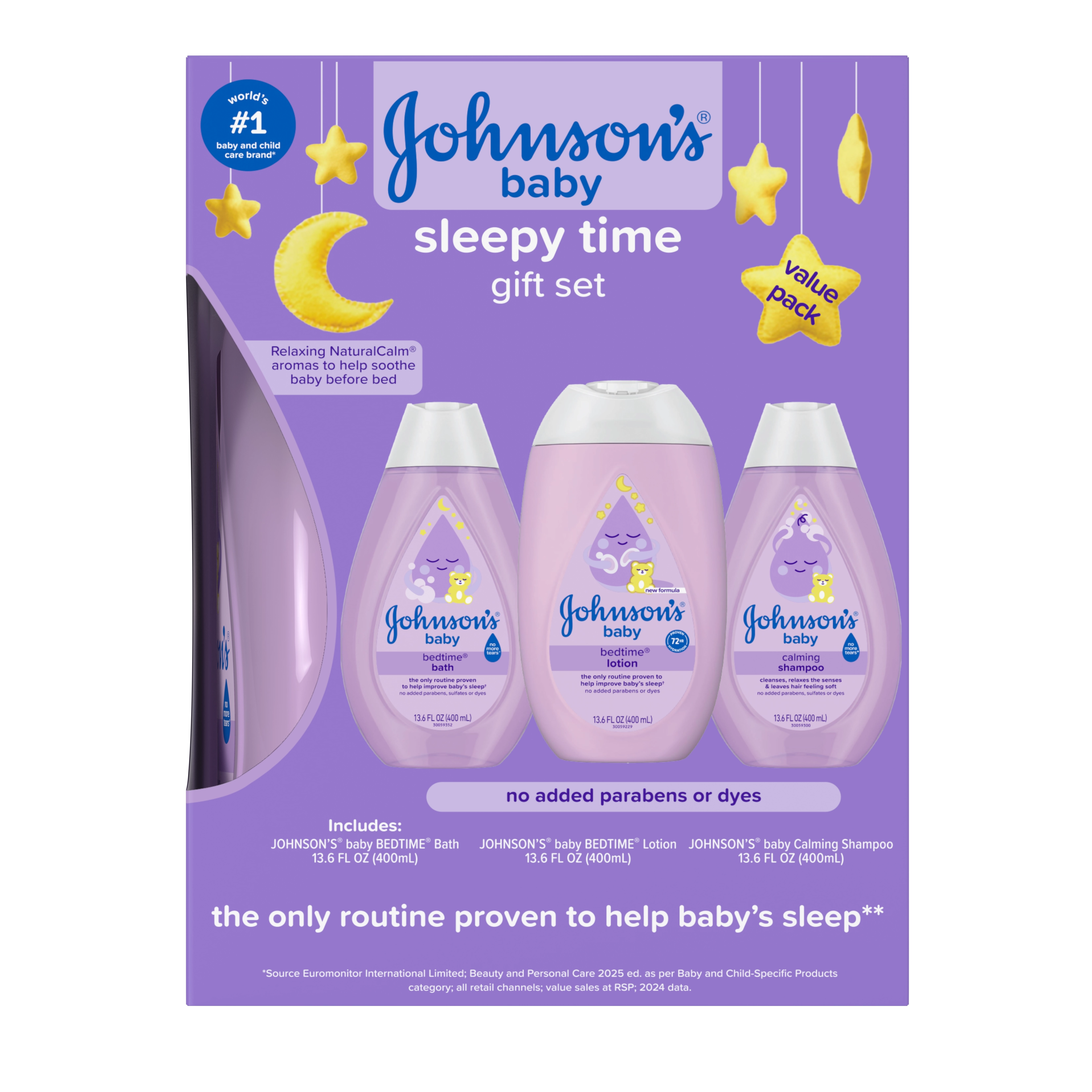 Set Da Bagno Completo Johnsons 7 Pezzi Per Neonati: Bagnoschiuma, Shampoo, Lozione, Olio, Talco, Cotton Fioc, Dischetti E Spugna