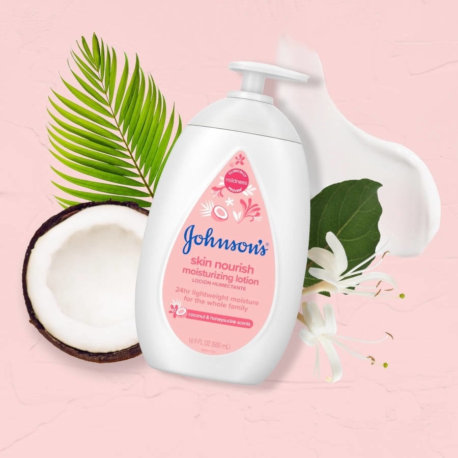 johnson's Baby Lotion, a renowned baby skincare product, known for its gentle formula and moisturizing properties