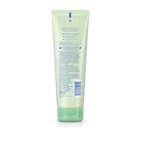 A green and white tube of La Roche-Posay's Lipikar Eczema Soothing Relief Cream, standing upright, displaying product text and description in English and French against a plain white background.