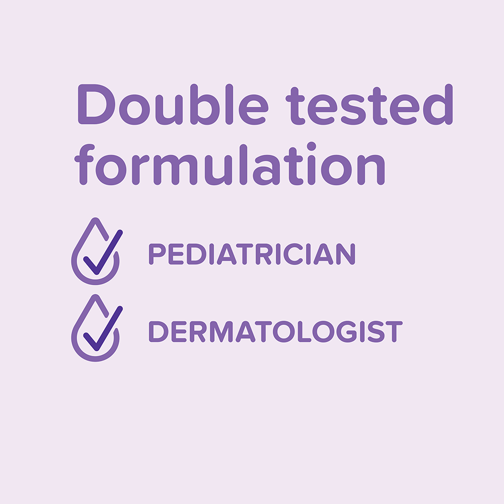 Double tested formulation by pediatrician and dermatologist for Johnson's Baby products.