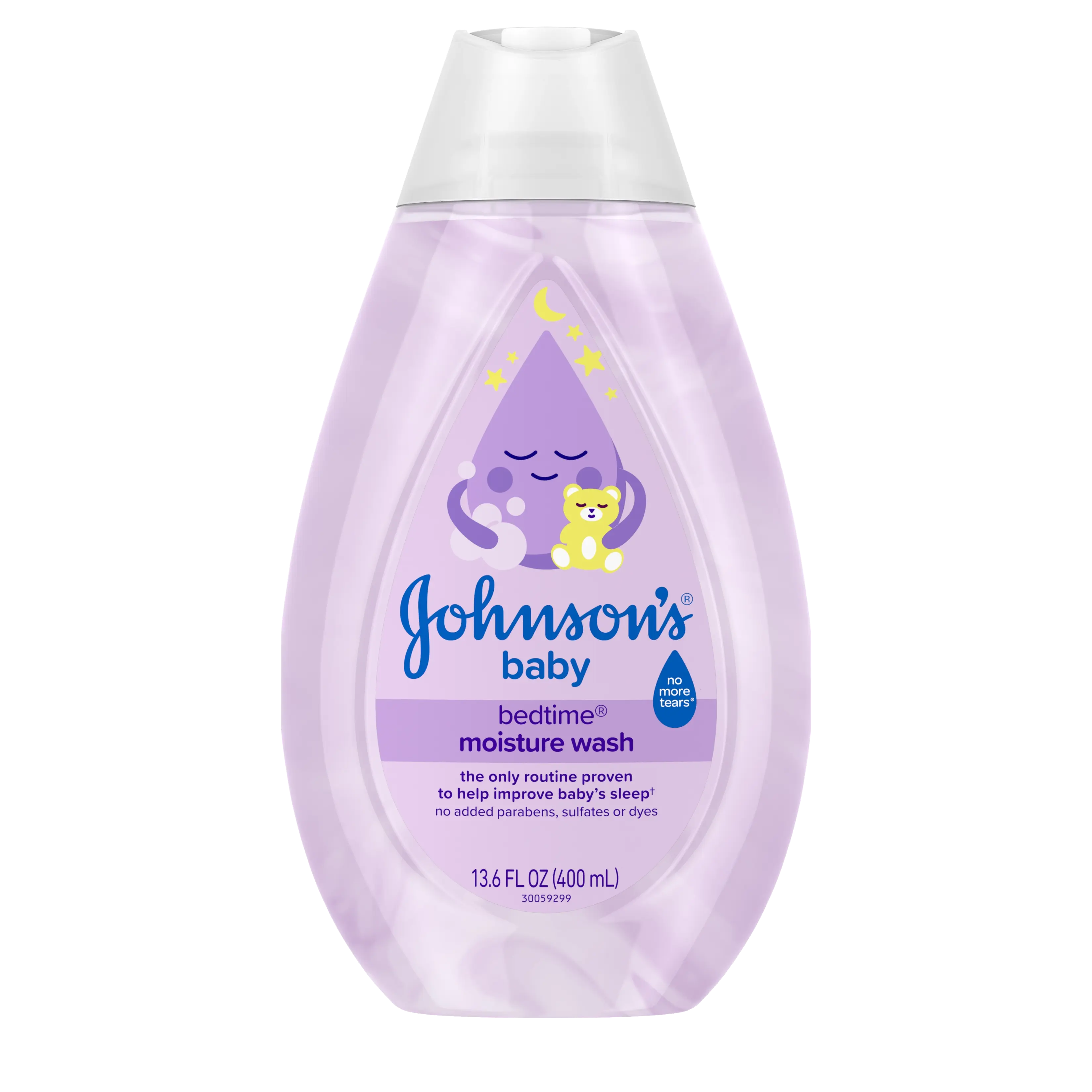 Front Pack shot of Johnson's® Bedtime® Moisture Wash 13.6FL OZ 400ML