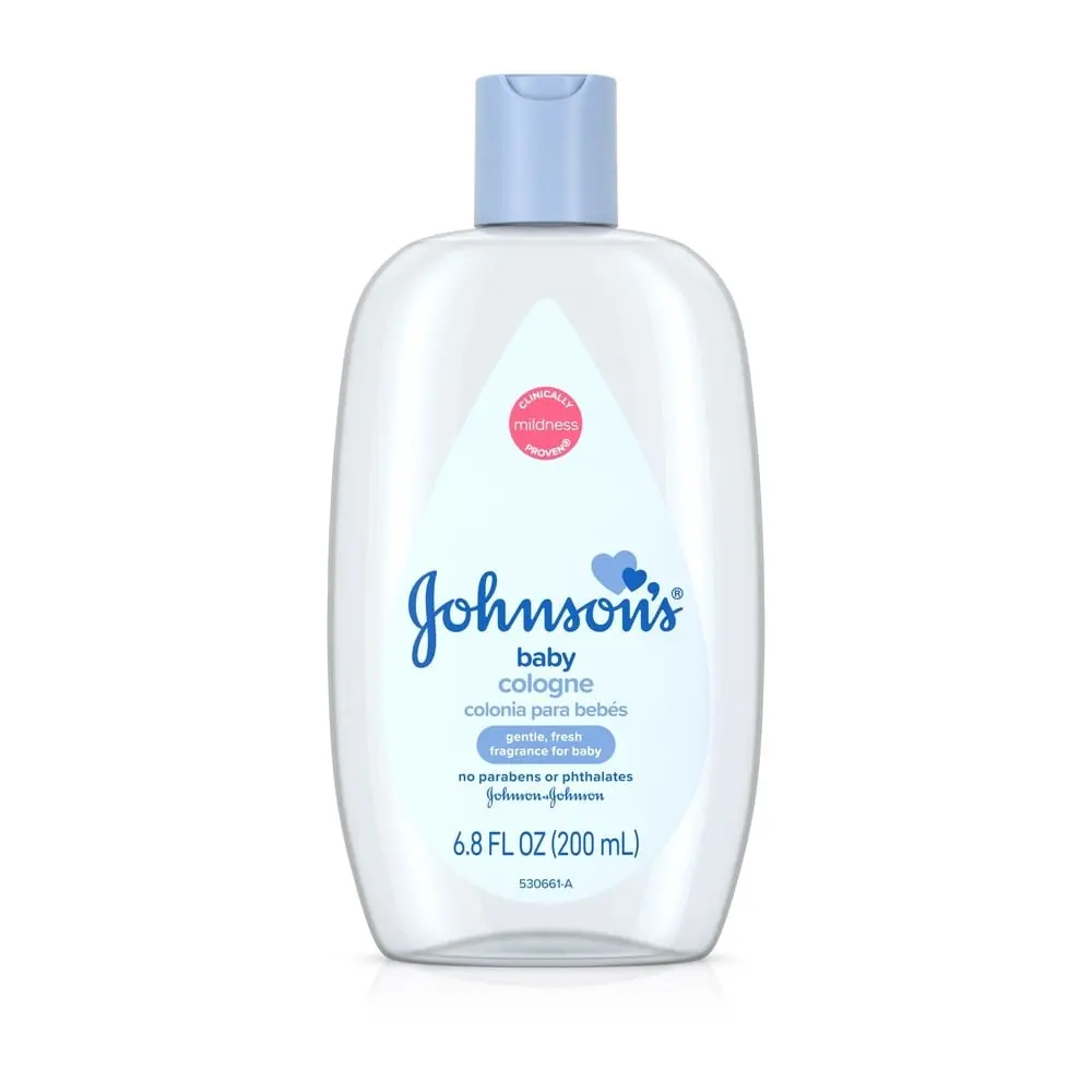Johnson's Baby Cologne, gentle and fresh fragrance for babies, 6.8 FL OZ (200 mL), no parabens or phthalates, dermatologist tested.