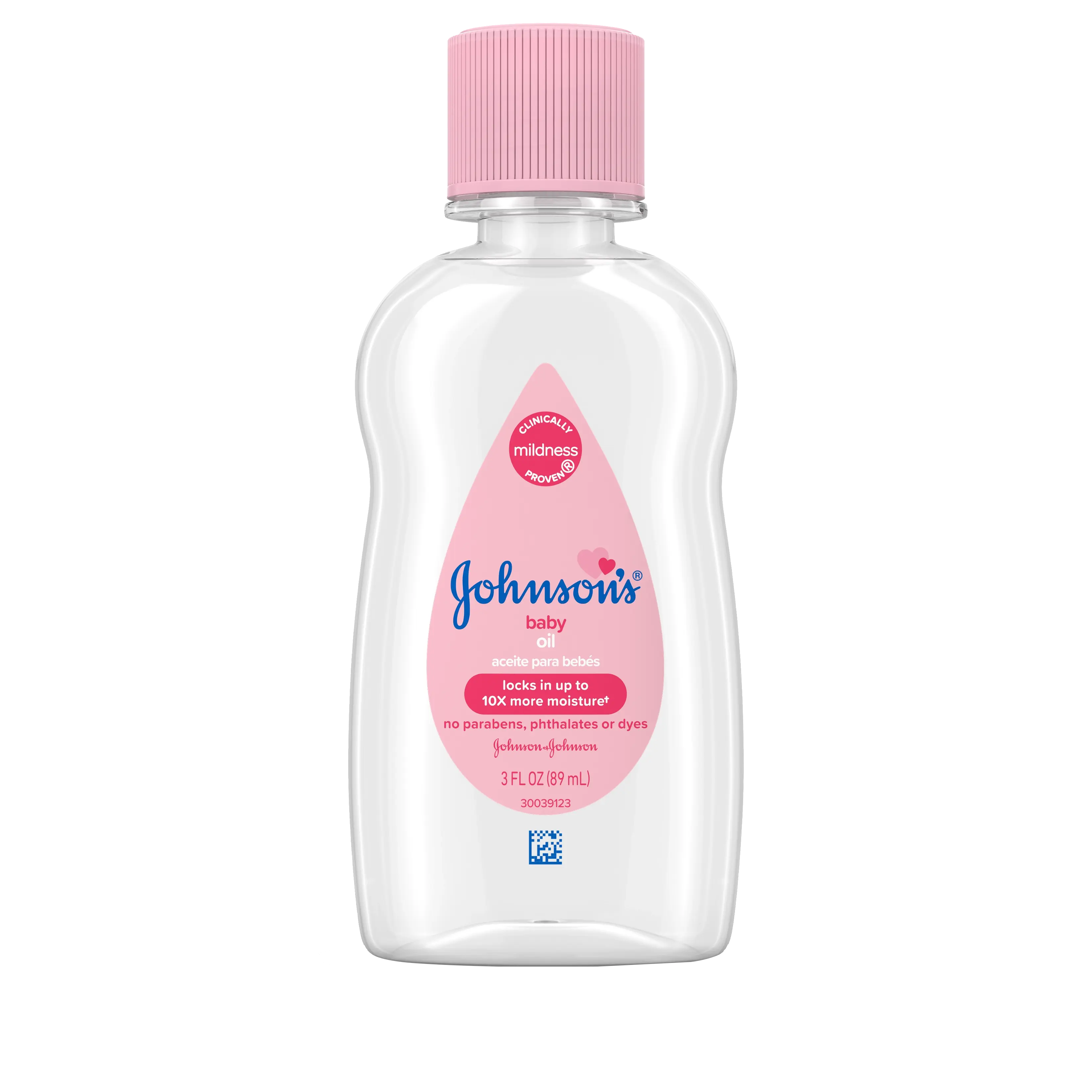 Front Pack shot of Johnson's® Baby Oil 3oz 89ML