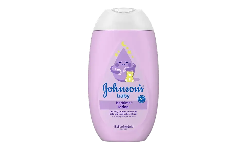 Johnson’s® Our Scents & Fragrance featuring Bedtime Baby Lotion Bottle Image