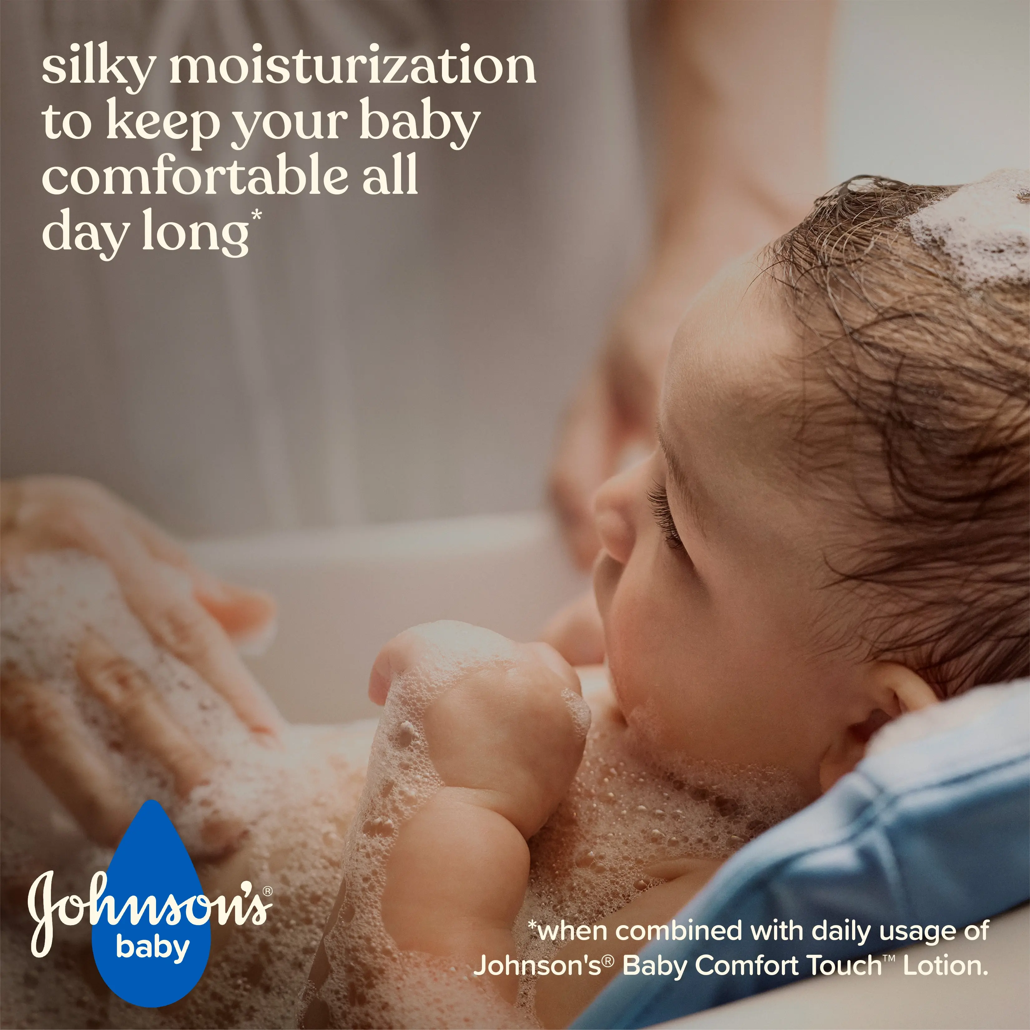 Silky moisturization to keep your baby comfortable all day long