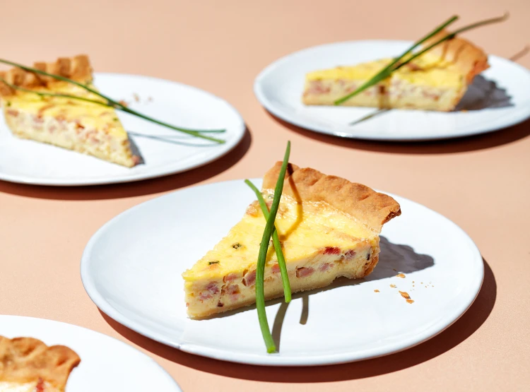 Ham and Cheese Quiche Recipe - The Chunky Chef