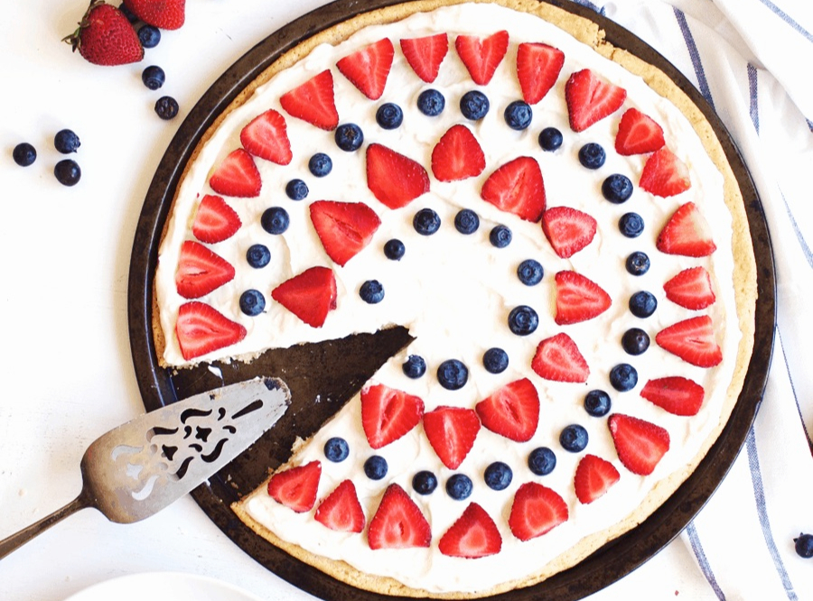It's a video! Red, White and Blue Poke Cake with M&M'S. - How Sweet Eats