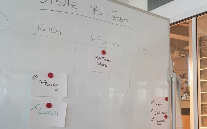 Sprinttermine & Sprintwechsel: Bei unsrem Business Intelligence Onsite-Workshop kam das Team in Hamburg zusammen.