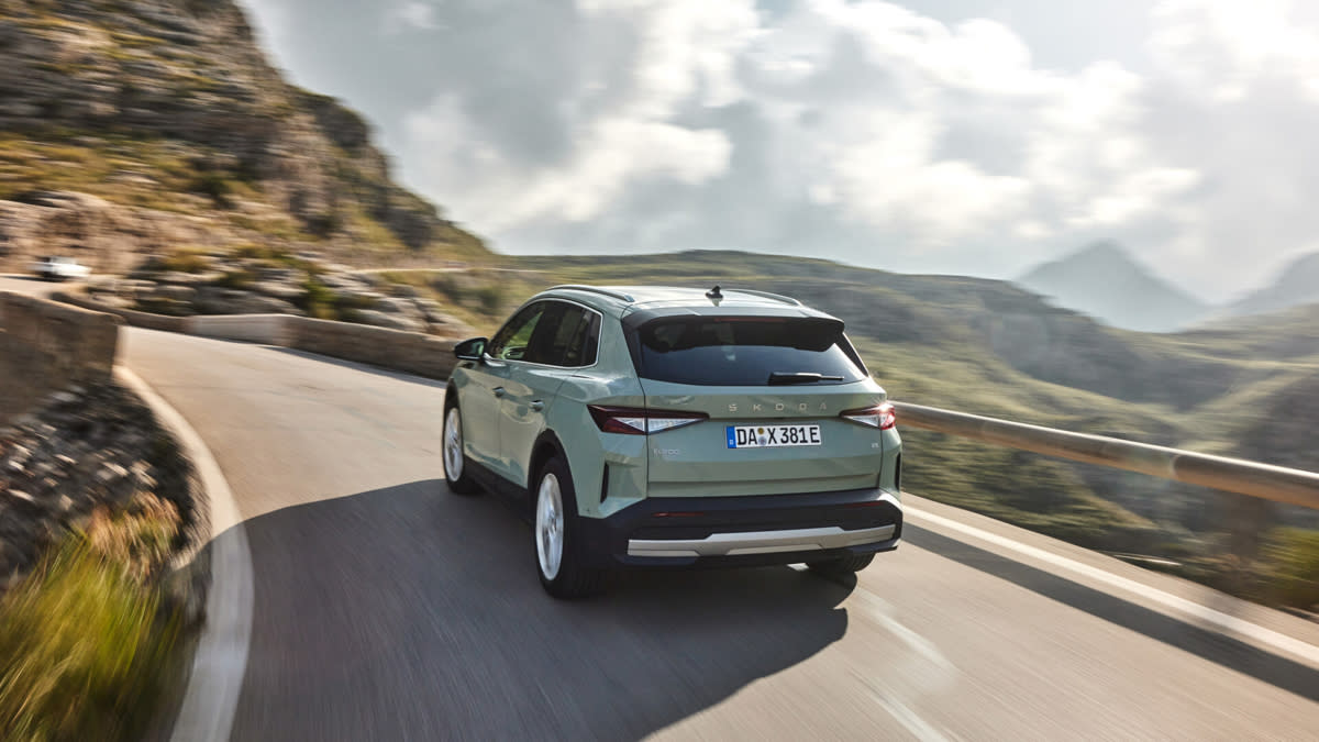 Škoda Elroq skriker inte elbil rent designmässigt. (Foto: Škoda)