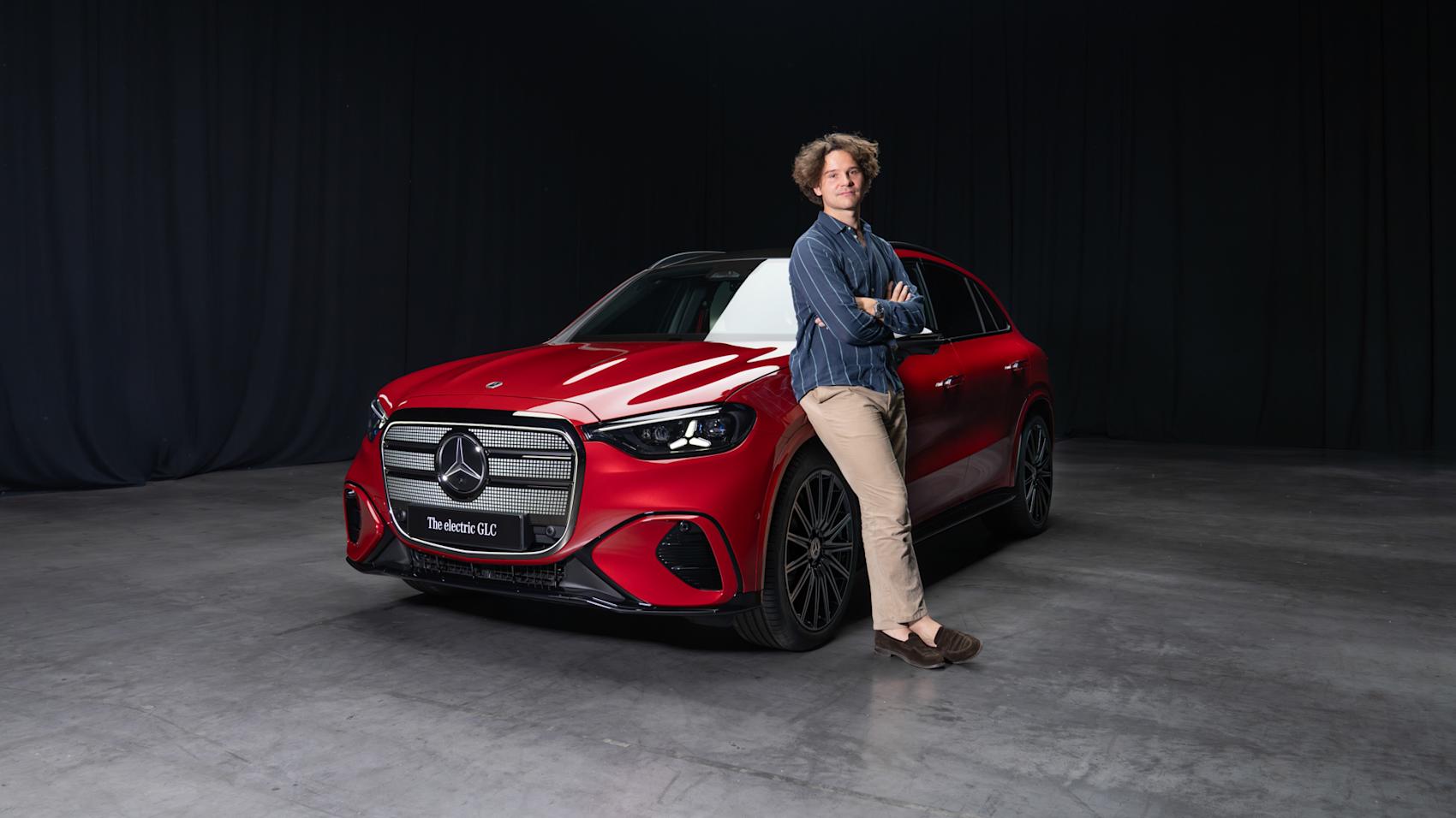 Vi fick en tidig första titt på GLC Electric. (Foto: Mercedes-Benz)