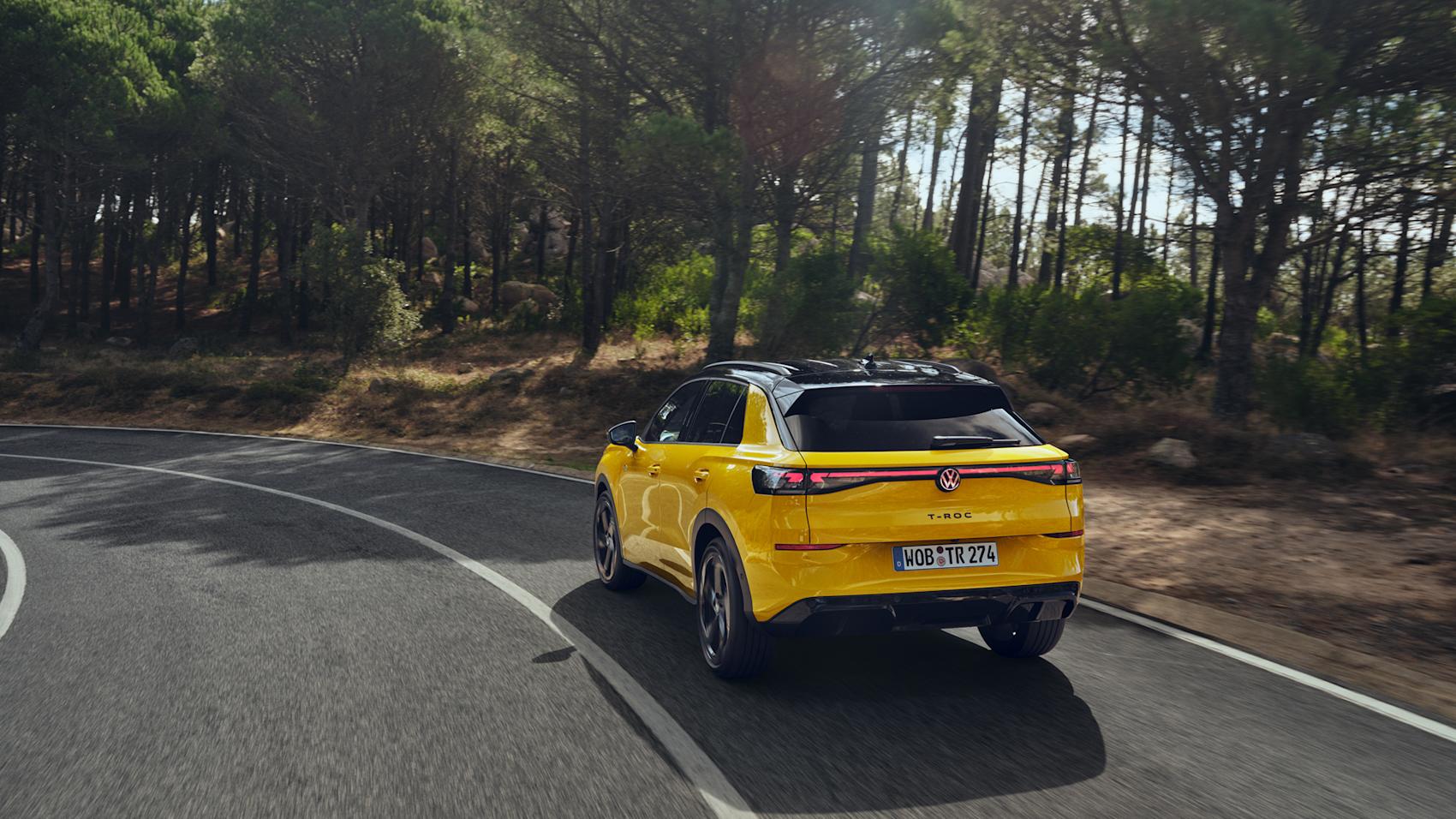Nya T-Roc erbjuds i färgen "canary yellow" eller kaneriegul på svenska. (Foto: Volkswagen)