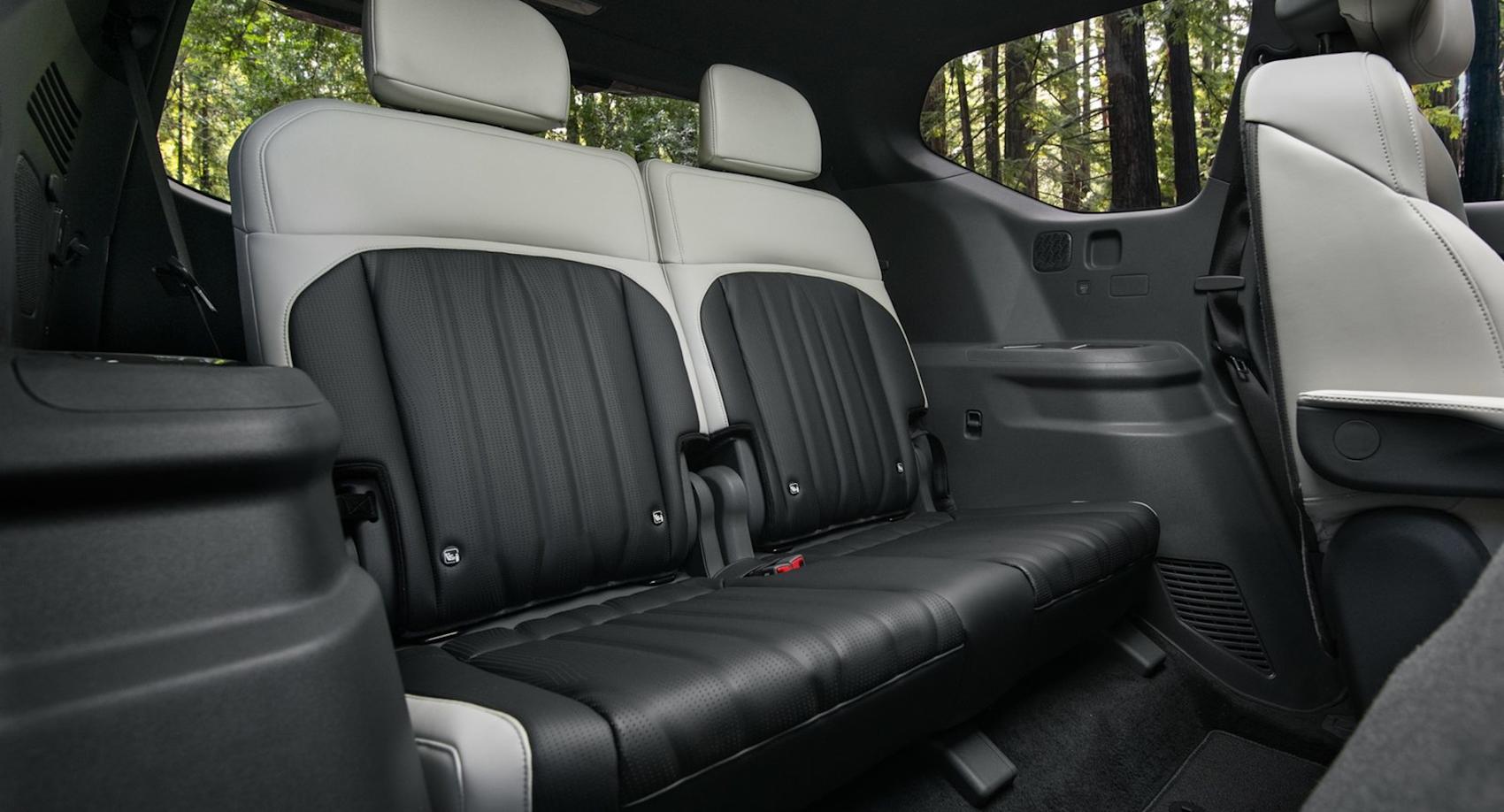 Tredje sätesraden är rymlig som få. (Foto: Kia)