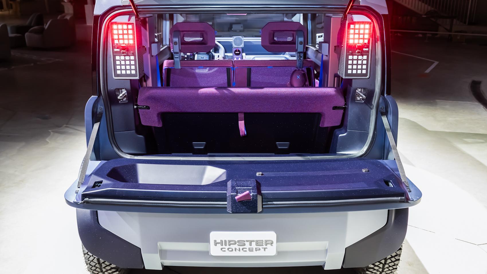 Hipster rymmer mellan 70 och 500 liter beroende på konfiguration. (Foto: Dacia)