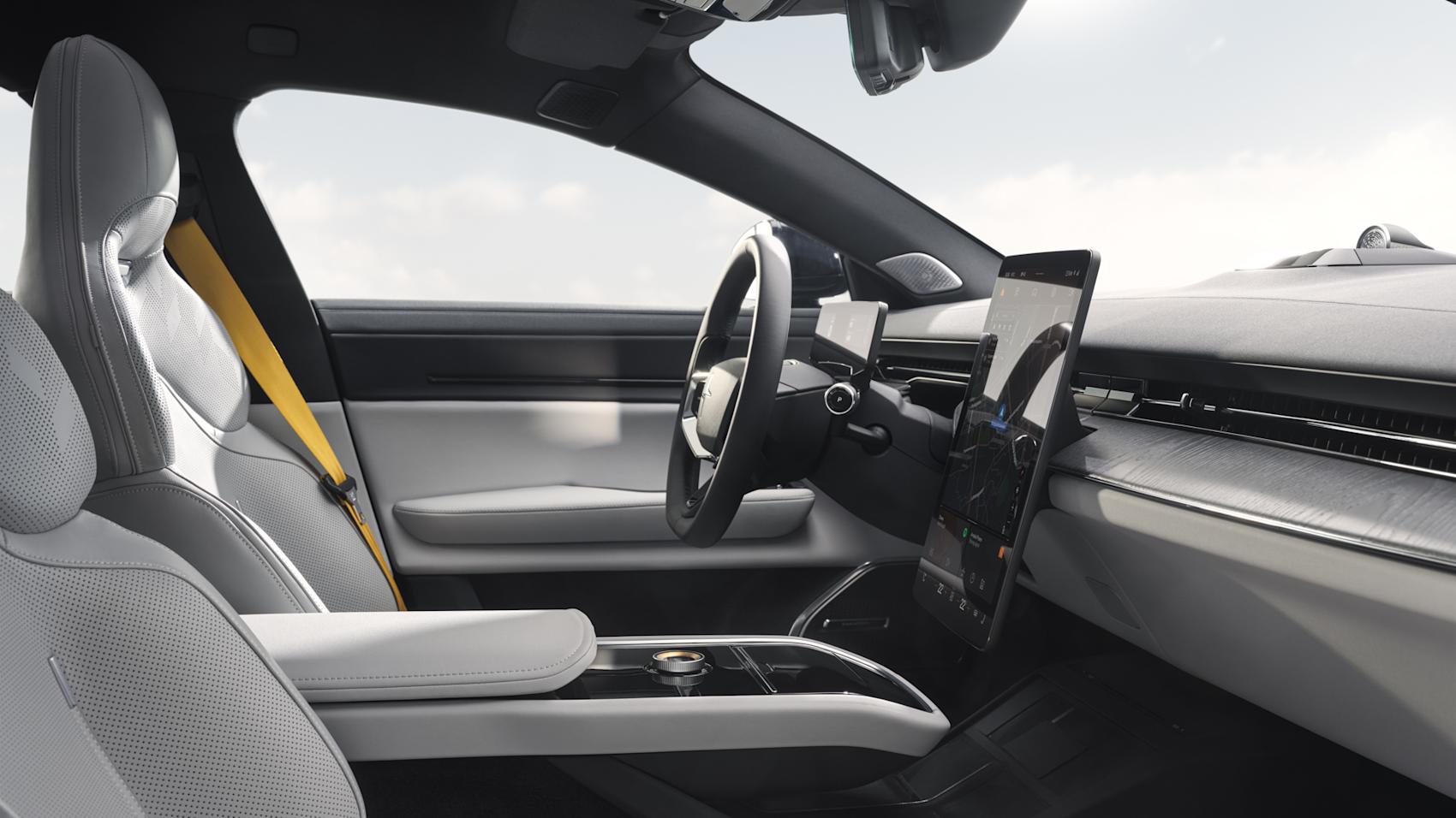 Interiören följer märkets designspråk. (Foto: Polestar)