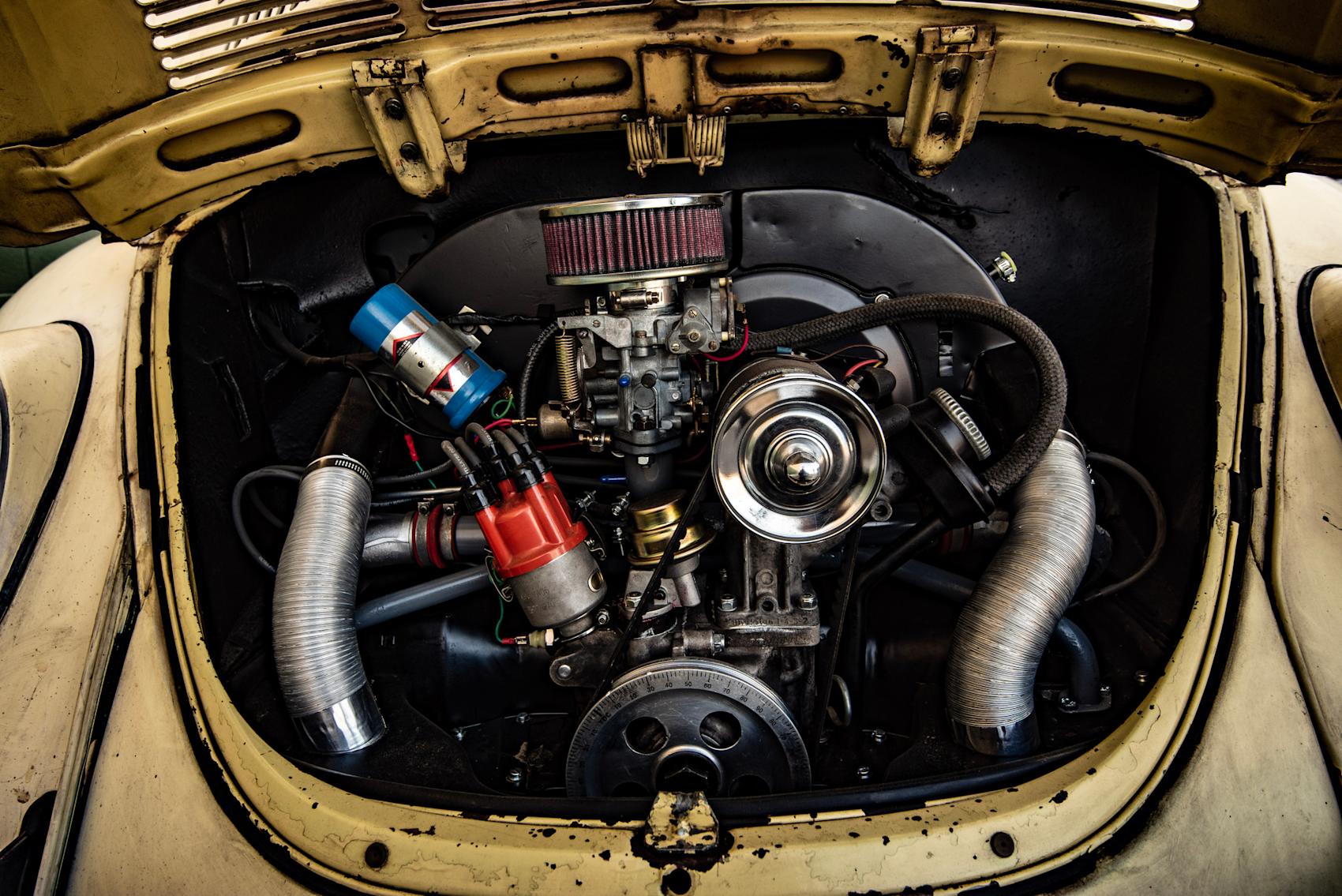 Gammel motor i en Volkswagen boble fra ca 1971 - Foto: Getty Images