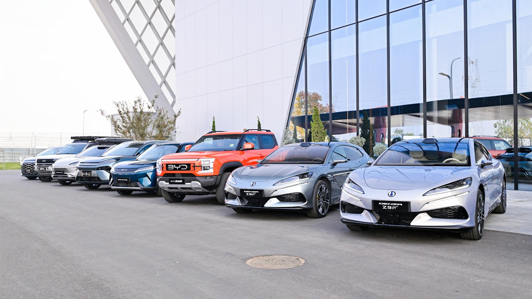 BYD har ett antal bilmärken i sin portfölj: BYD, Denza, Yangwang, Fangchengbao och så vidare. (Foto: BYD)