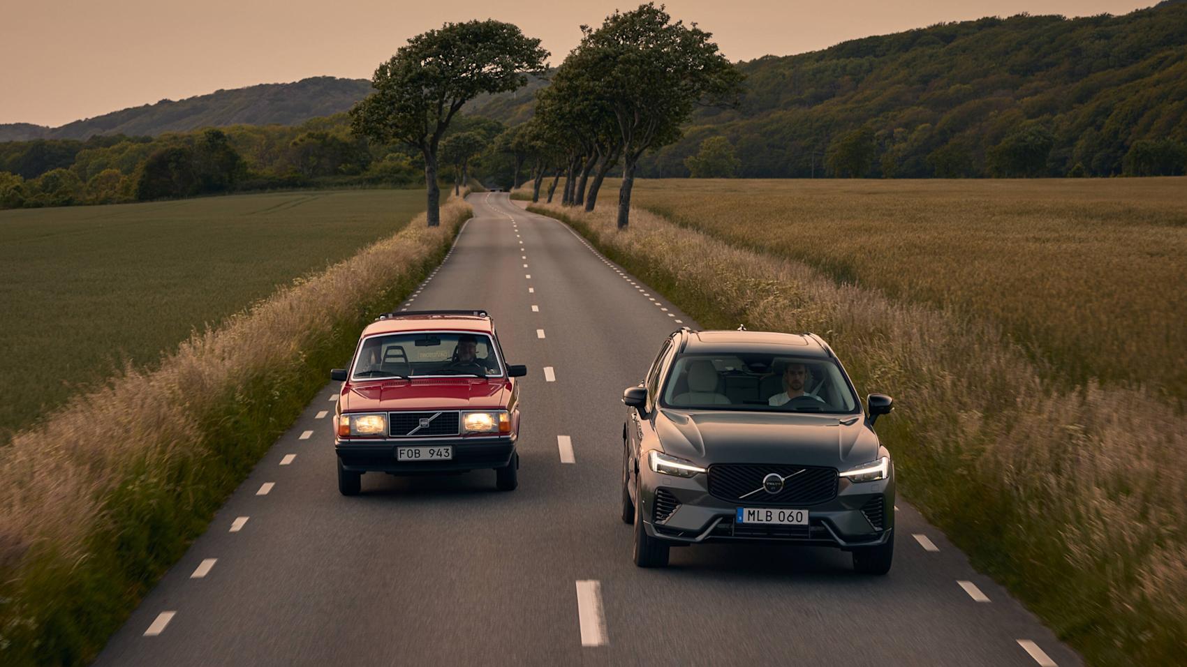 Volvo XC60 har kört om Volvo 240. (Foto: Volvo Cars)