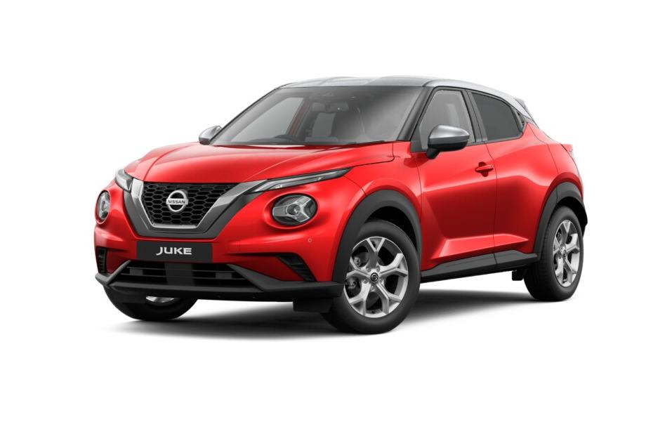 Nissan-juke-2-tone-blade-silver-fuji-sunset-red