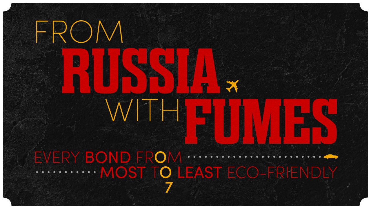 From russia with fumes: daniel craig the least eco-friendly bond yet