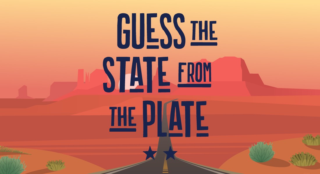 Can you guess the state from the plate?