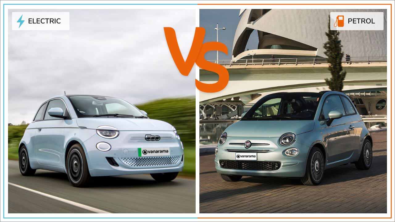 Fiat 500e electric vs. fiat 500 