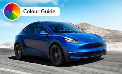 Tesla model y colour guide