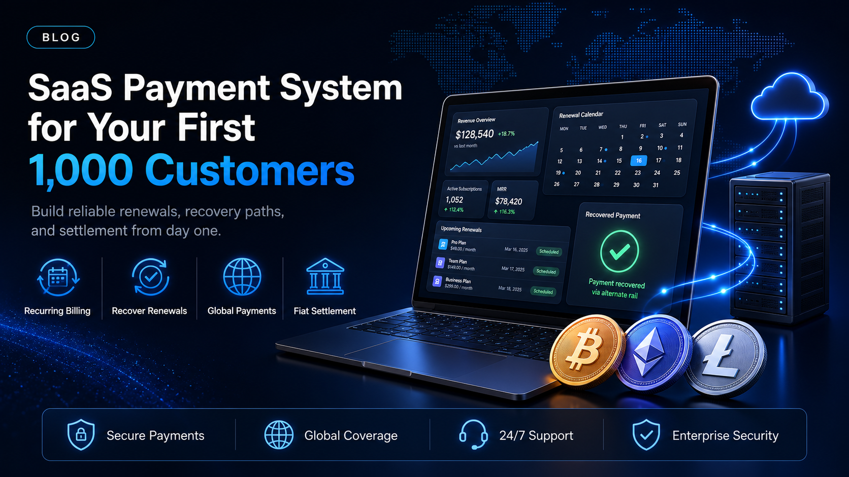 SaaS payment system design for the first 1,000 customers