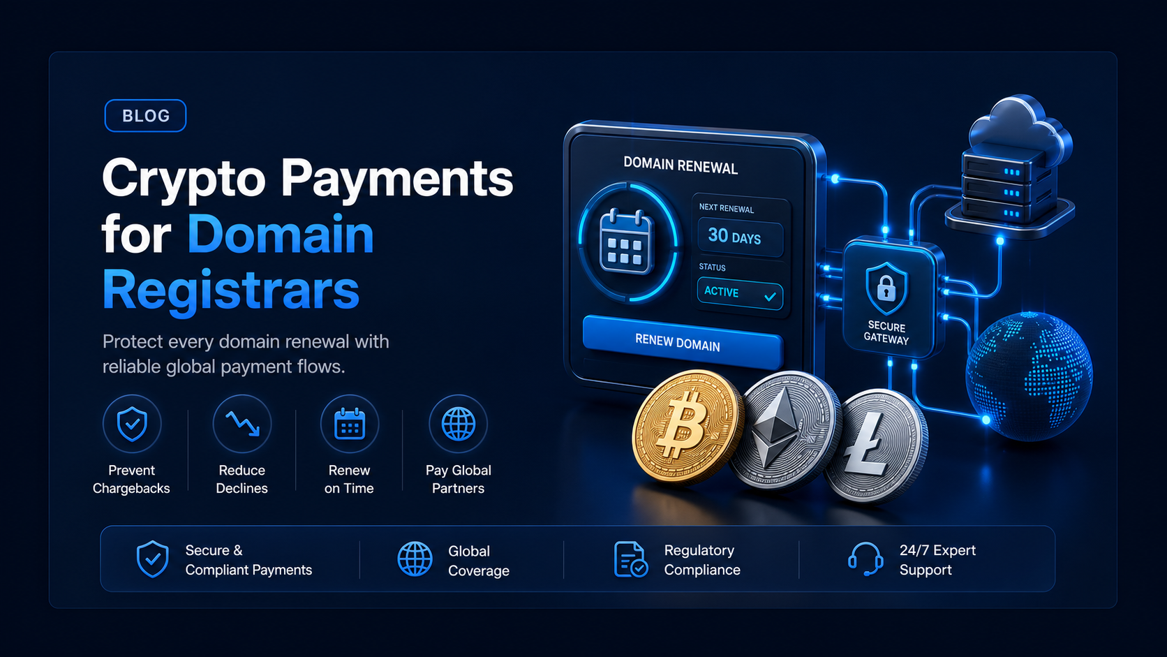 Crypto payment gateway for domain registrars in 2026