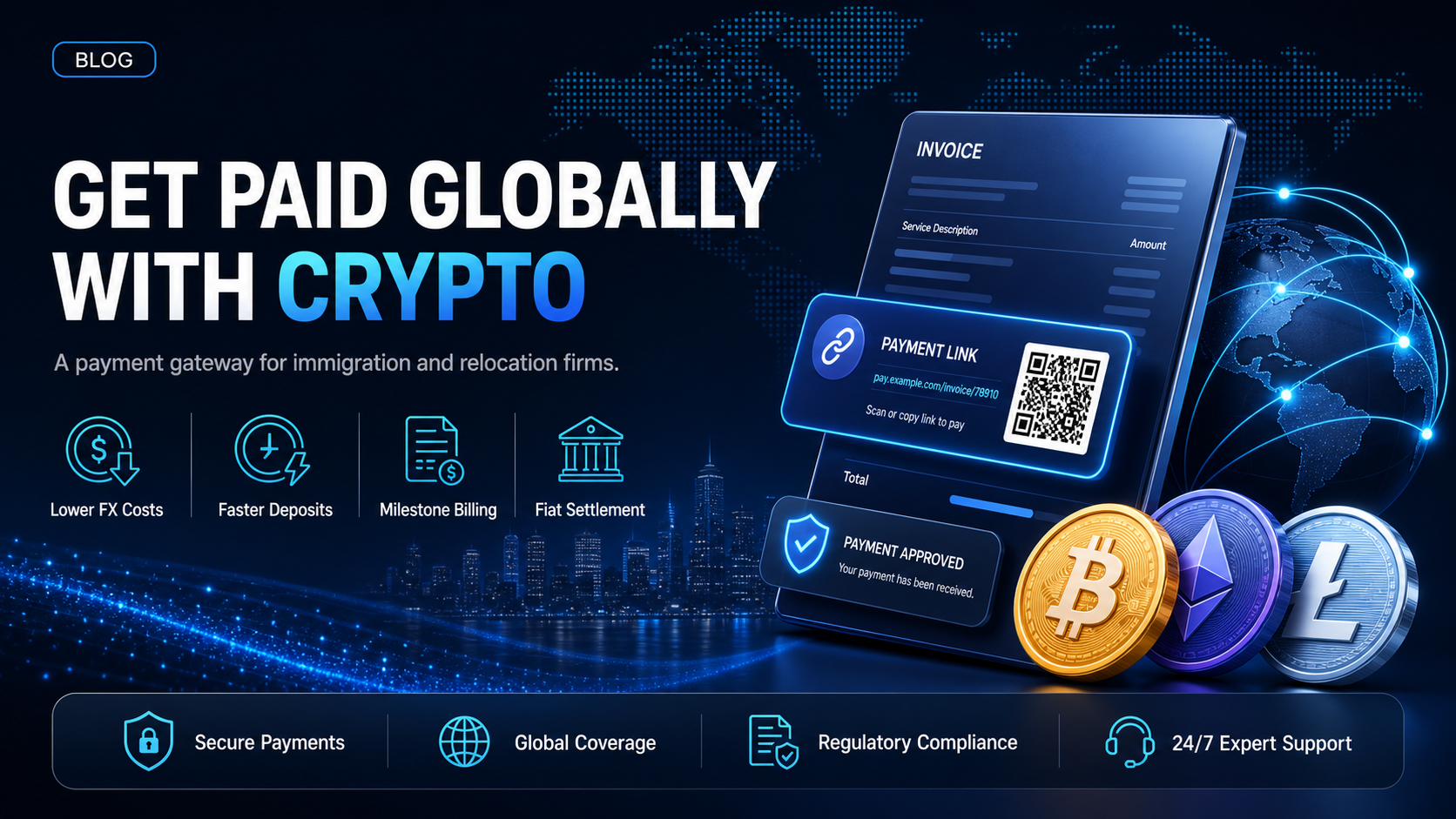 Crypto payment gateway for immigration and relocation services: getting paid in stablecoins or crypto