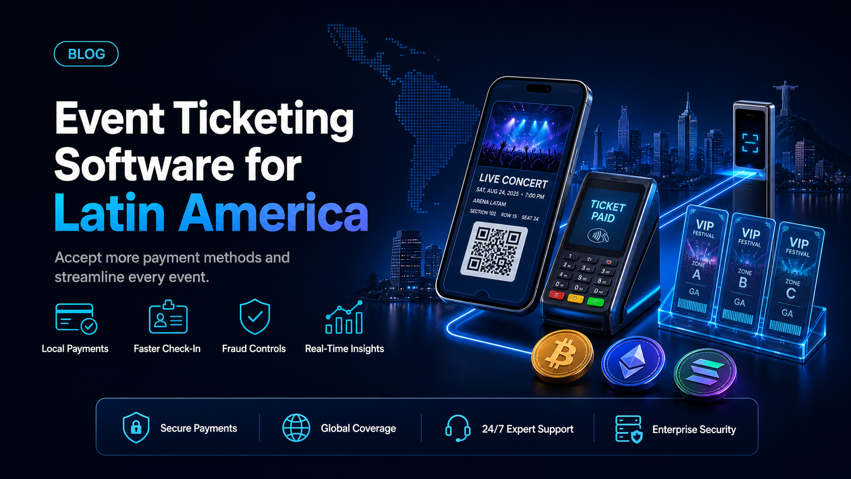 Event ticketing software for a Latin American operator