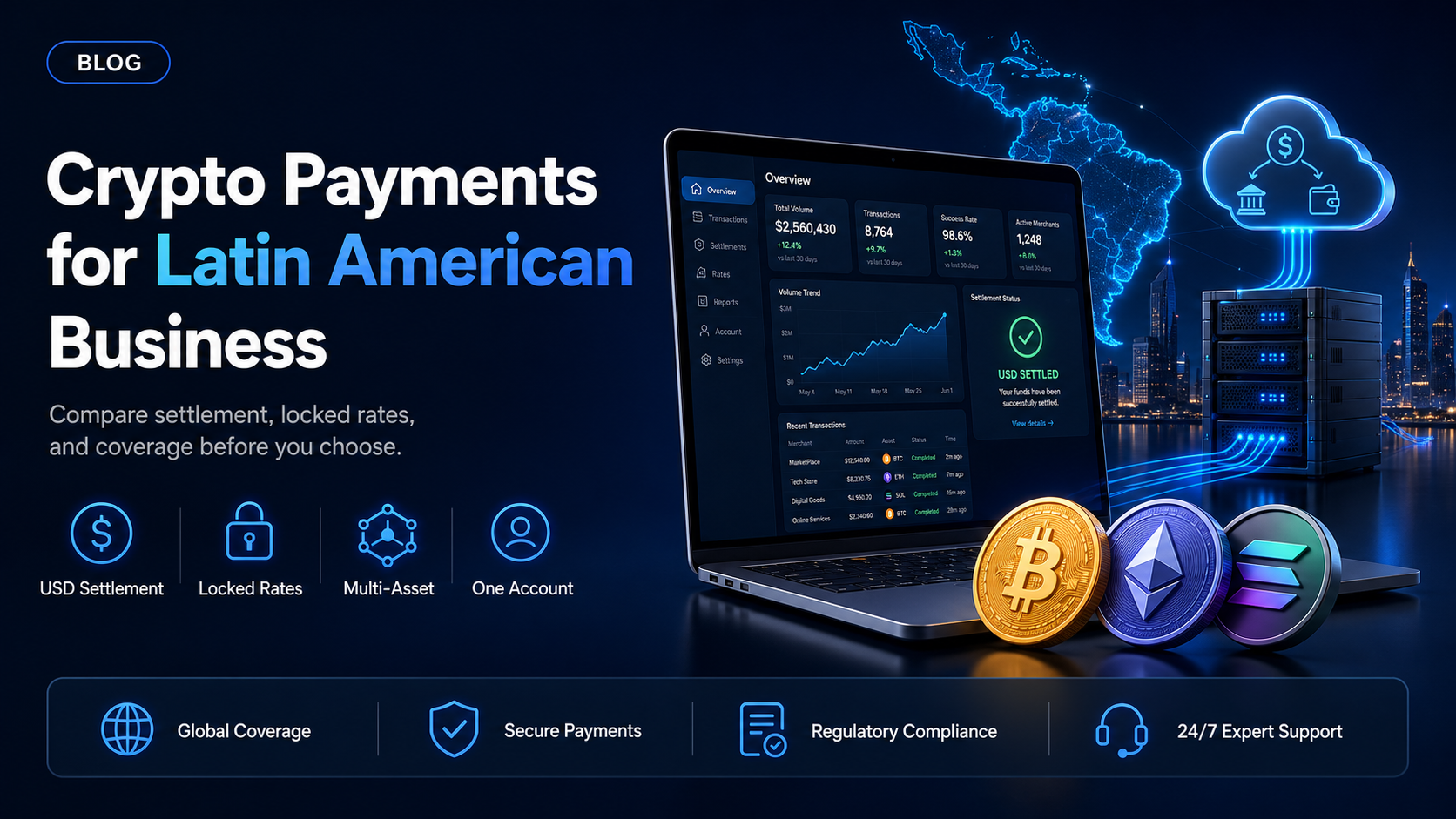 Crypto payment processor: the shortlist for a Latin American business