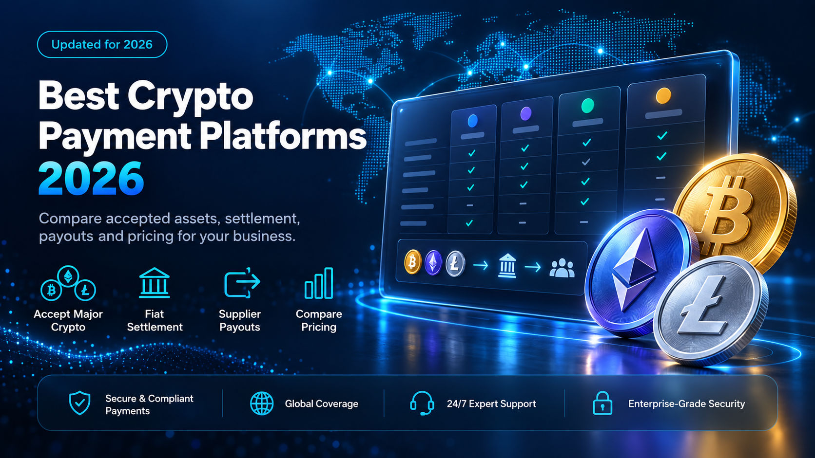 Best crypto payment platforms for businesses 2026