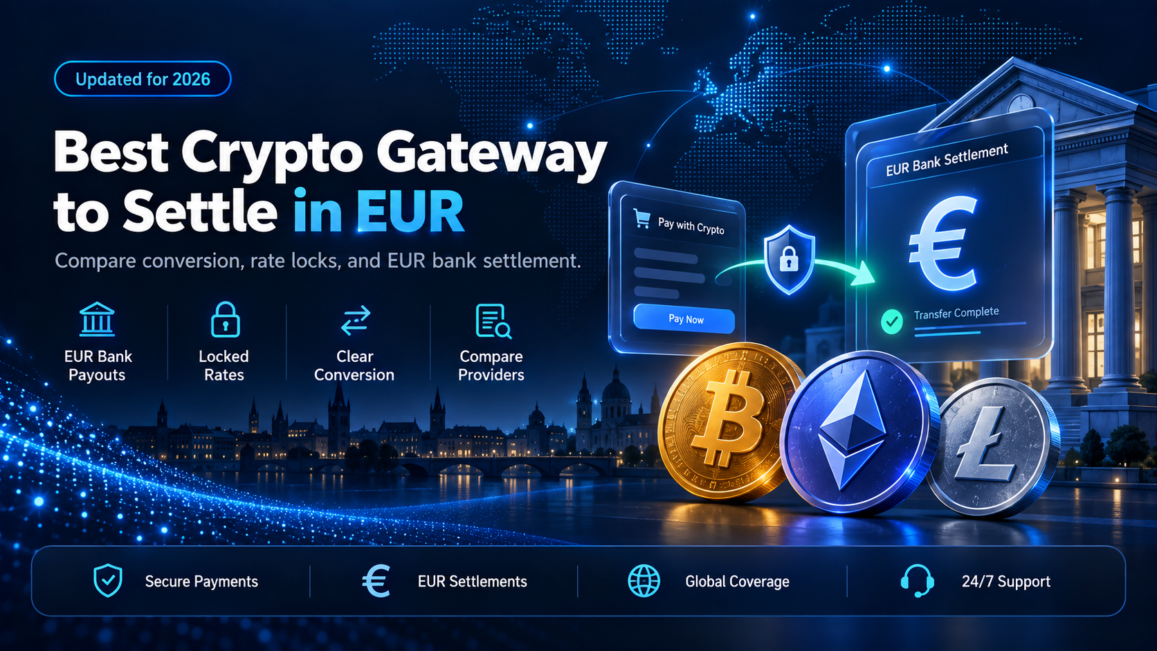 Best crypto payment gateway to settle in EUR