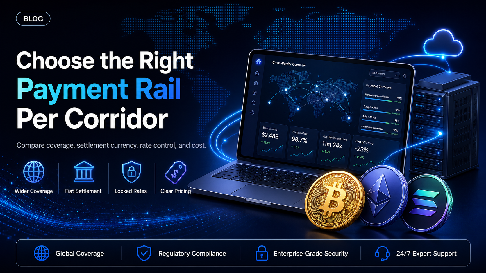 International payment solution: choosing the rail per corridor
