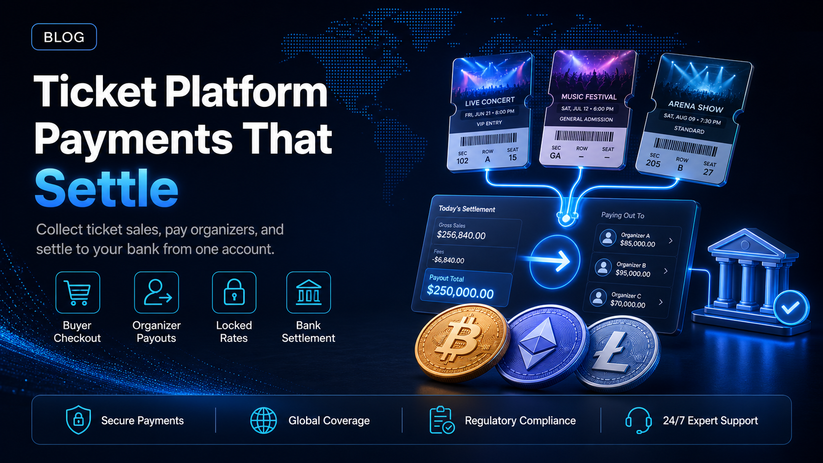 Ticket sales platform payments: choosing a provider