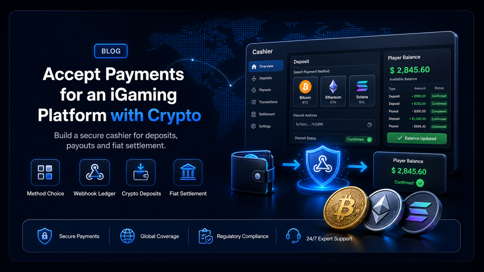 Accept payments for an iGaming platform: stablecoins or crypto