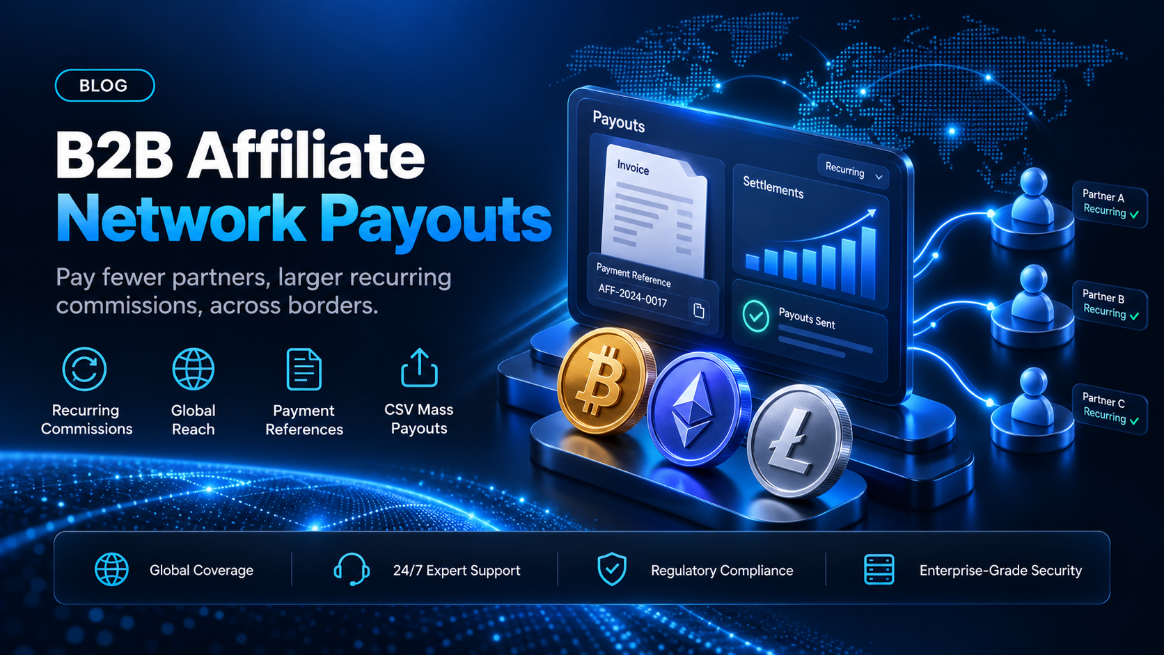 B2B affiliate network payouts