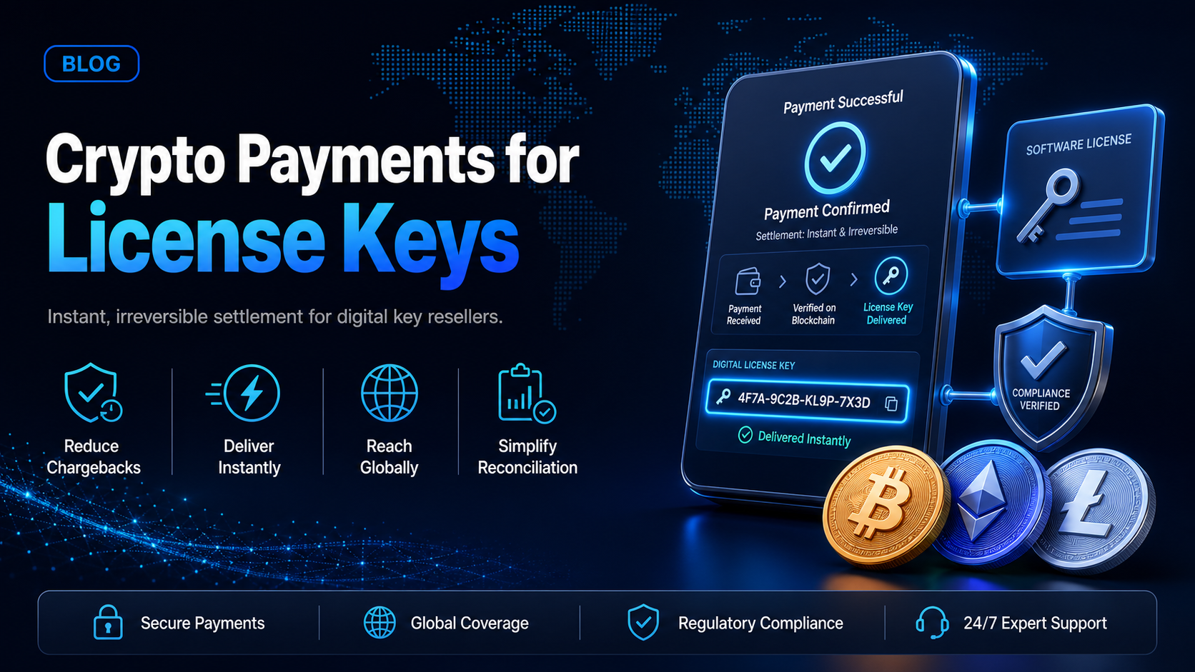 Crypto payments for software license keys: stablecoins or crypto