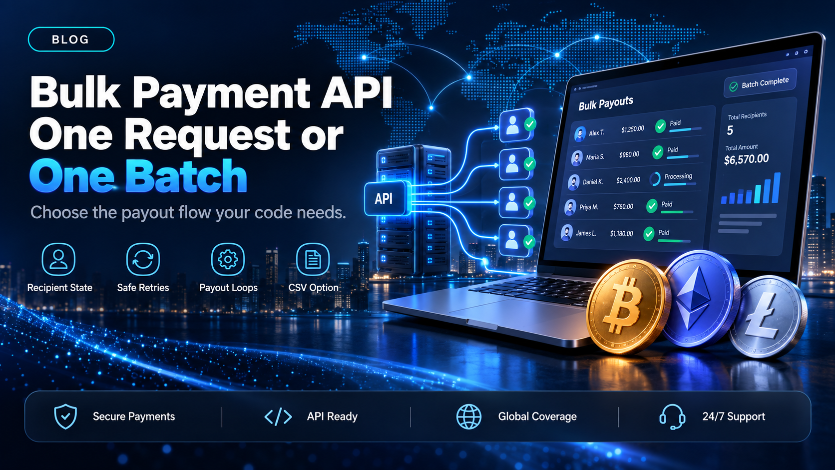 Bulk payment API: one request or one batch
