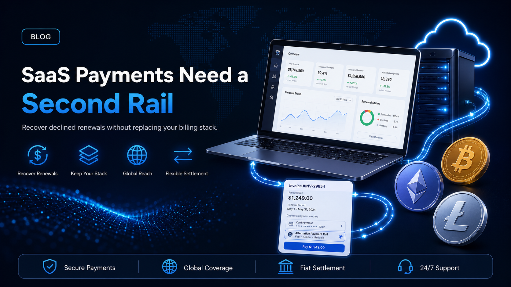 SaaS payment gateway: stablecoins or crypto as a second rail