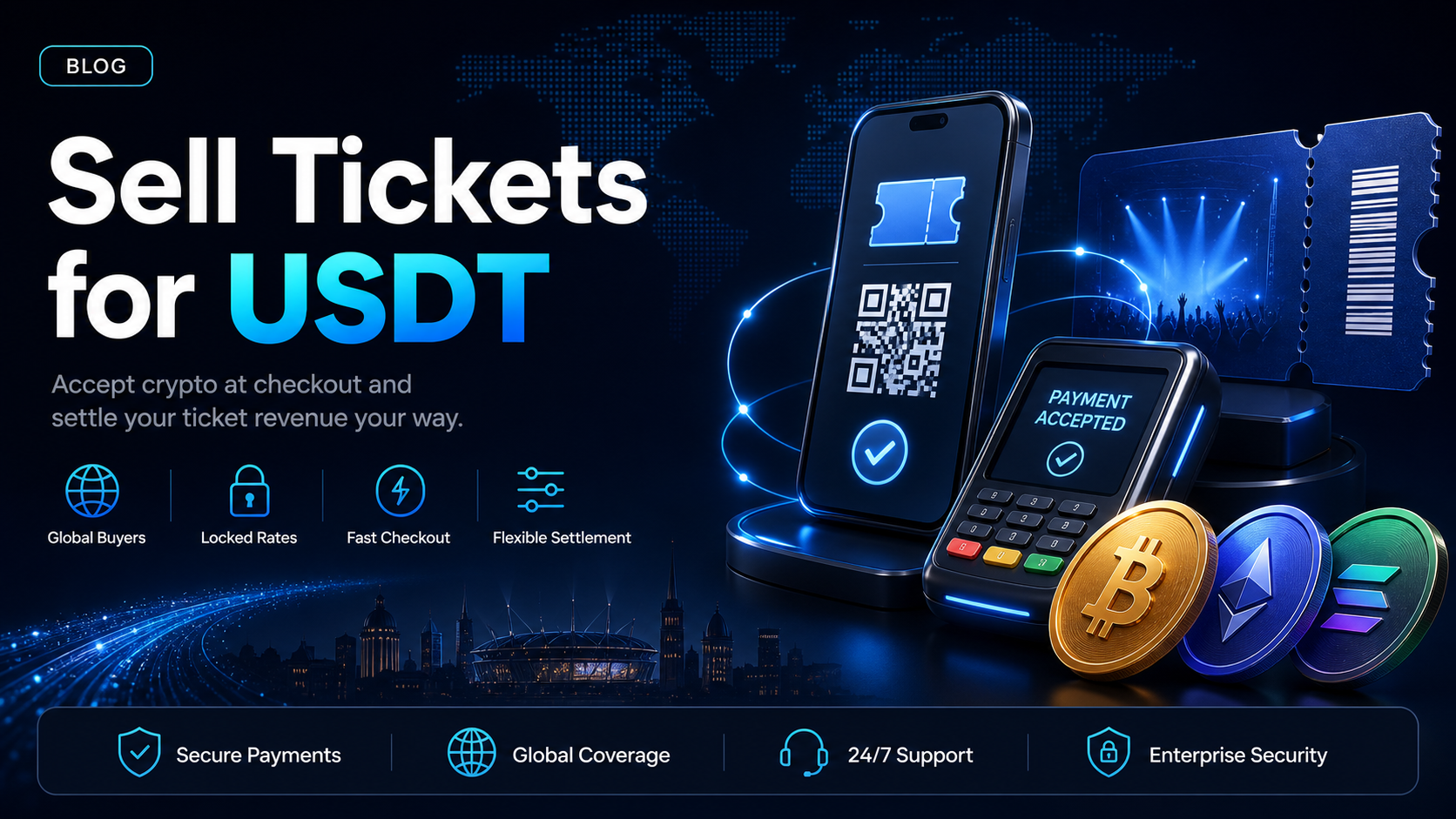 How to sell tickets for USDT