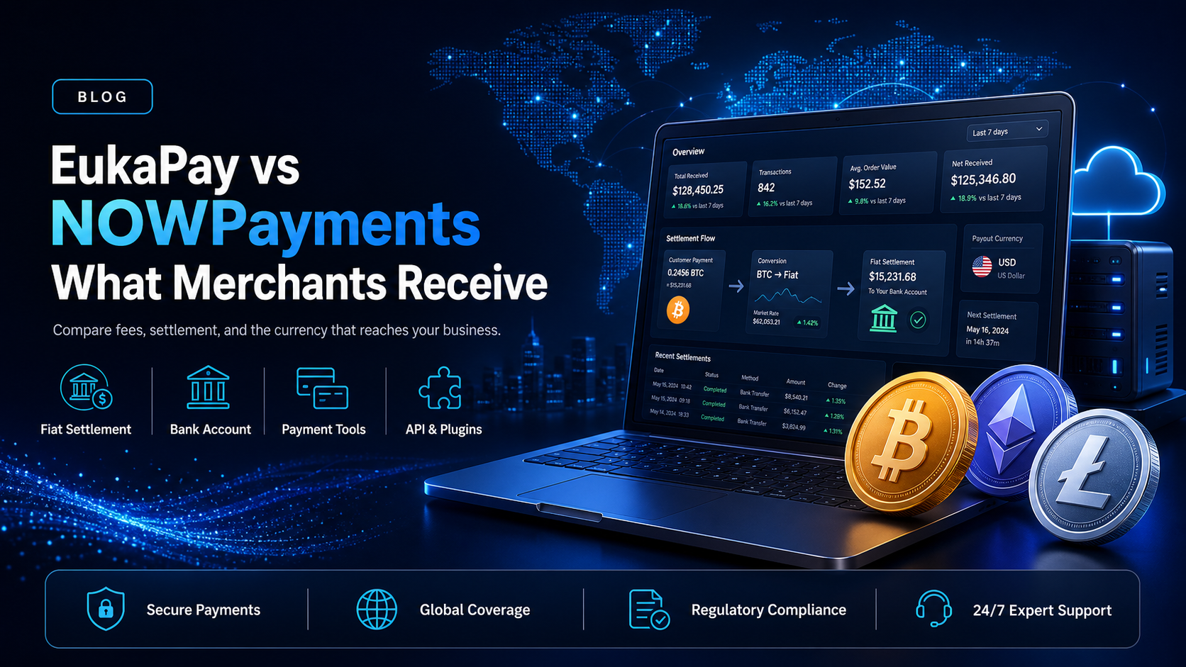 EukaPay vs NOWPayments: what a merchant actually receives in stablecoins or crypto